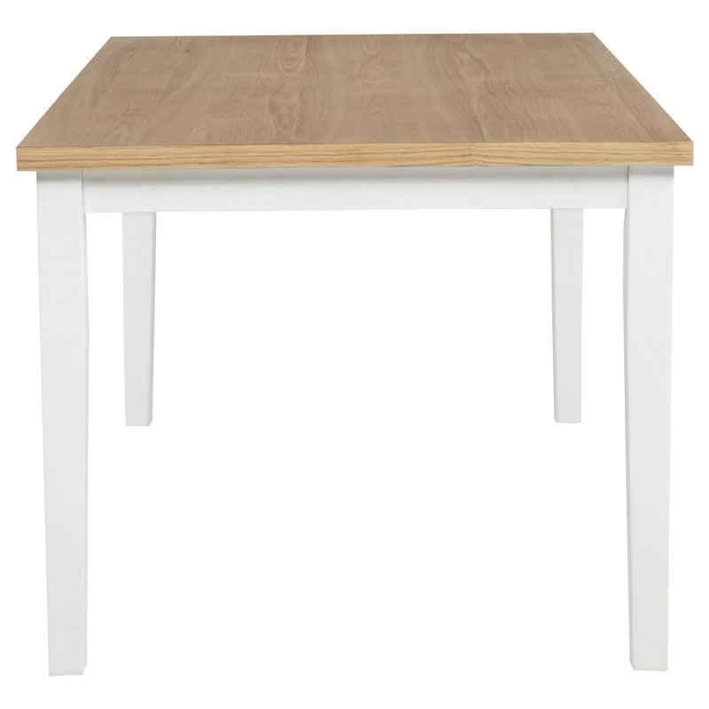 Andrews 66-inch Rectangular Dining Table Light Ash and White - 122501