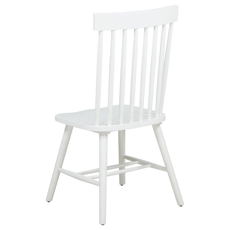 Andrews 7-piece Rectangular Dining Set Light Ash and White - 122501-S7W