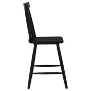 Andrews Windsor Counter Height Dining Side Chair Black (Set of 2) - 122509BLK