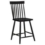 Andrews Windsor Counter Height Dining Side Chair Black (Set of 2) - 122509BLK
