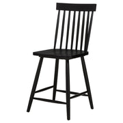 Andrews Windsor Counter Height Dining Side Chair Black (Set of 2) - 122509BLK