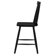Andrews Windsor Counter Height Dining Side Chair Black (Set of 2) - 122509BLK