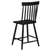 Andrews Windsor Counter Height Dining Side Chair Black (Set of 2) - 122509BLK