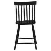 Andrews Windsor Counter Height Dining Side Chair Black (Set of 2) - 122509BLK