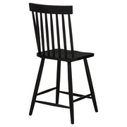 Andrews Windsor Counter Height Dining Side Chair Black (Set of 2) - 122509BLK