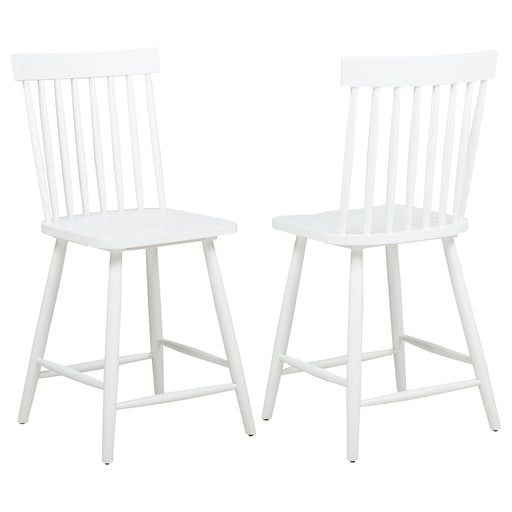 Andrews Windsor Counter Height Dining Side Chair White (Set of 2) - 122509WHT