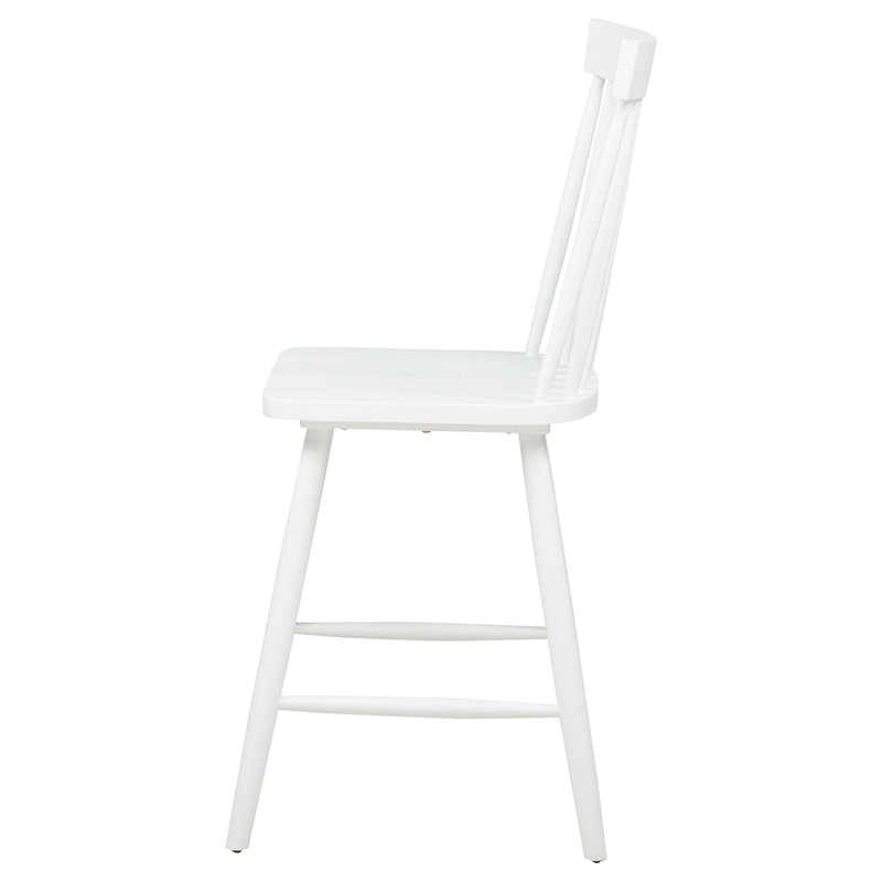 Andrews Windsor Counter Height Dining Side Chair White (Set of 2) - 122509WHT