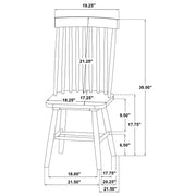 Andrews Windsor Spindle Back Dining Side Chair Light Ash (Set of 2) - 122502
