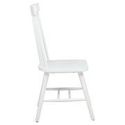 Andrews Windsor Spindle Back Dining Side Chair White (Set of 2) - 122502WHT