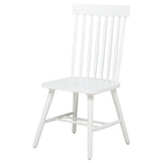 Andrews Windsor Spindle Back Dining Side Chair White (Set of 2) - 122502WHT