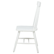 Andrews Windsor Spindle Back Dining Side Chair White (Set of 2) - 122502WHT
