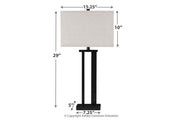 Aniela Bronze Finish Table Lamp (Set of 2) - Gate FurnitureTable Lamp Pair