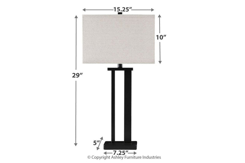 Aniela Bronze Finish Table Lamp (Set of 2) - Gate FurnitureTable Lamp Pair