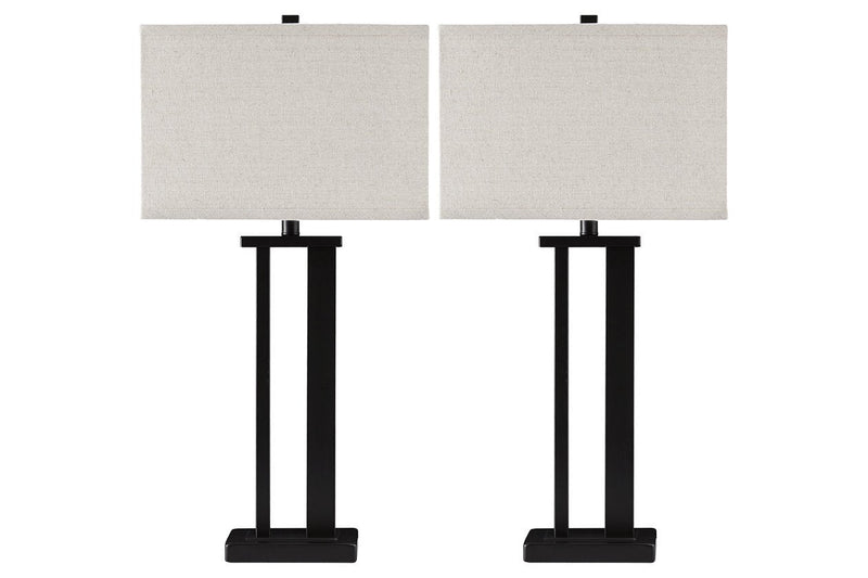 Aniela Bronze Finish Table Lamp (Set of 2) - Gate FurnitureTable Lamp Pair