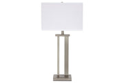 Aniela Silver Finish Table Lamp (Set of 2) - Gate FurnitureTable Lamp Pair