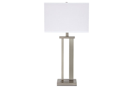 Aniela Silver Finish Table Lamp (Set of 2) - Gate FurnitureTable Lamp Pair