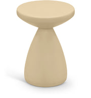 Anika Iron End Table in Beige - 99026Beige-ET