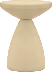 Anika Iron End Table in Beige - 99026Beige-ET
