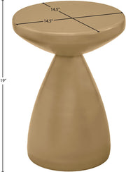 Anika Iron End Table in Brown - 99026Brown-ET