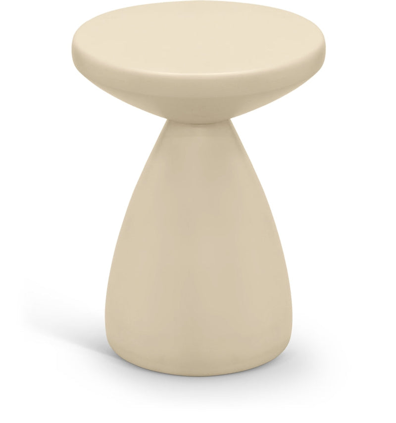 Anika Iron End Table in Cream - 99026Cream-ET
