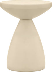 Anika Iron End Table in Cream - 99026Cream-ET
