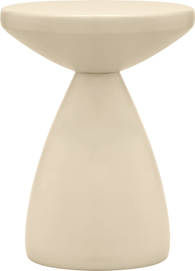 Anika Iron End Table in Cream - 99026Cream-ET