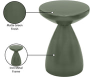 Anika Iron End Table in Green - 99026Green-ET
