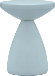 Anika Iron End Table in Light Blue - 99026LtBlu-ET