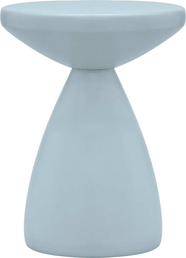 Anika Iron End Table in Light Blue - 99026LtBlu-ET