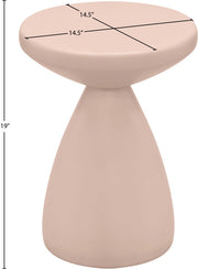 Anika Iron End Table in Pink - 99026Pink-ET