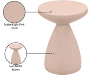 Anika Iron End Table in Pink - 99026Pink-ET