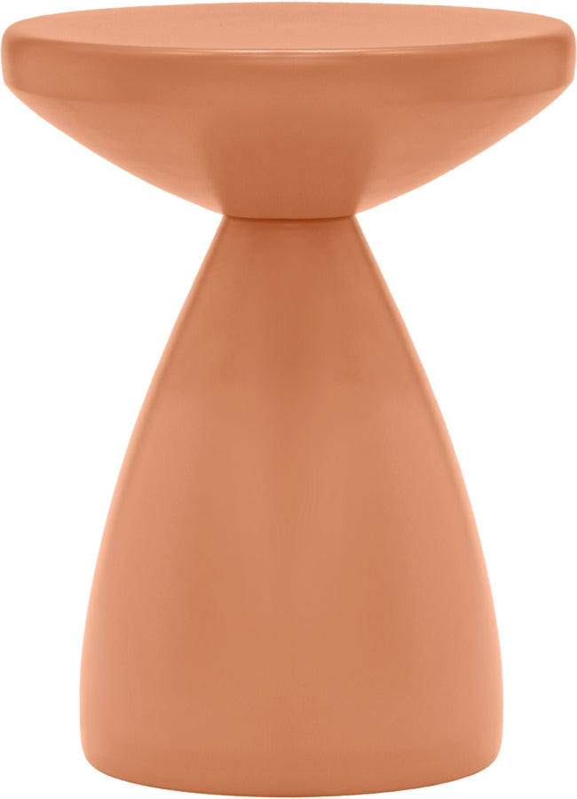 Anika Iron End Table in Salmon - 99026Salmon-ET