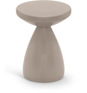 Anika Iron End Table in Taupe - 99026Taupe-ET