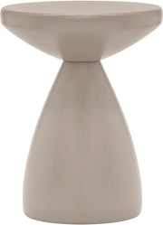 Anika Iron End Table in Taupe - 99026Taupe-ET