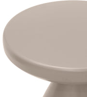 Anika Iron End Table in Taupe - 99026Taupe-ET