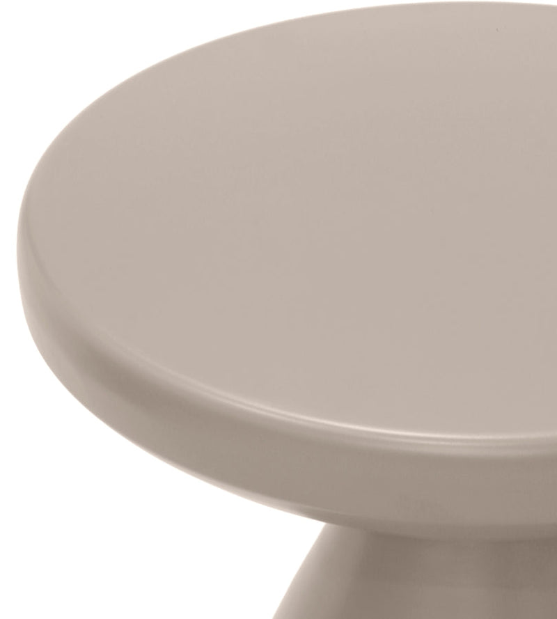 Anika Iron End Table in Taupe - 99026Taupe-ET