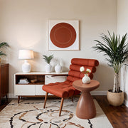 Anika Iron End Table in Terracotta - 99026Terracotta-ET