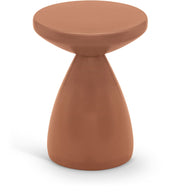 Anika Iron End Table in Terracotta - 99026Terracotta-ET