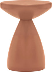 Anika Iron End Table in Terracotta - 99026Terracotta-ET