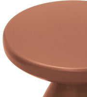 Anika Iron End Table in Terracotta - 99026Terracotta-ET