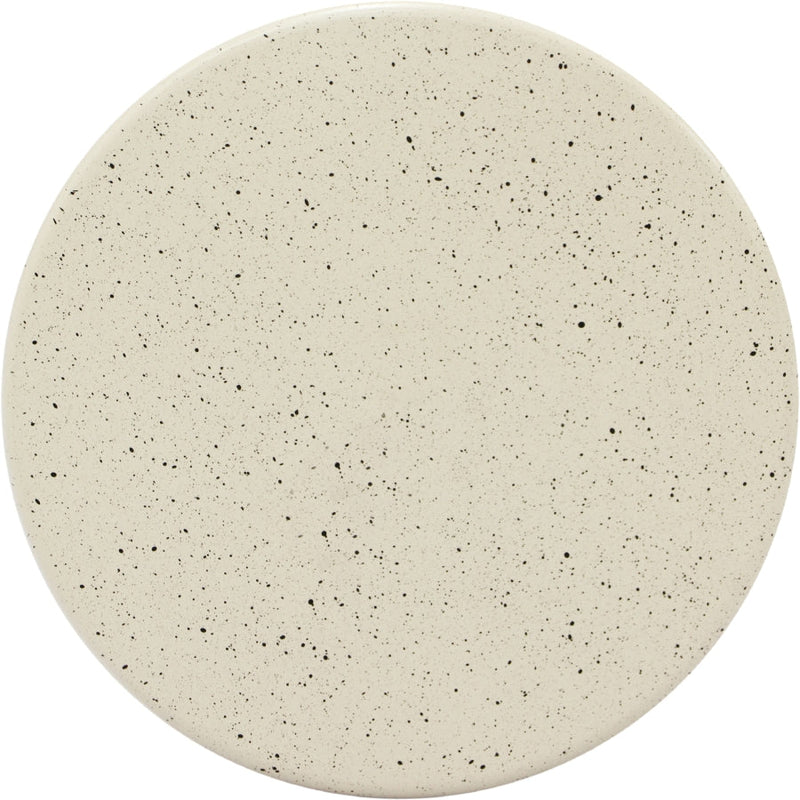 Anika Terrazzo Pattern Iron Terrazo End Table in Cream - 99027Cream-ET