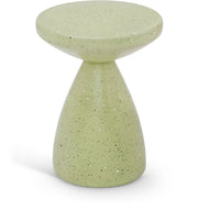 Anika Terrazzo Pattern Iron Terrazo End Table in Green - 99027Green-ET