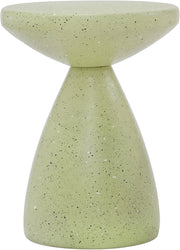 Anika Terrazzo Pattern Iron Terrazo End Table in Green - 99027Green-ET