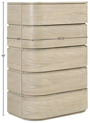 Annalise Solid Wood Chest in Natural - 859Oak-CH