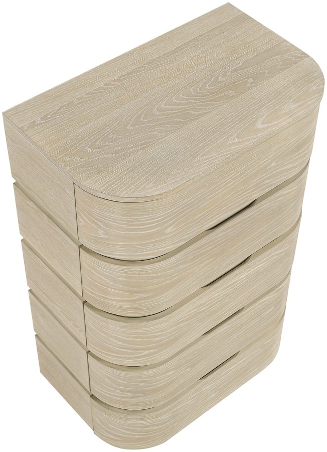 Annalise Solid Wood Chest in Natural - 859Oak-CH