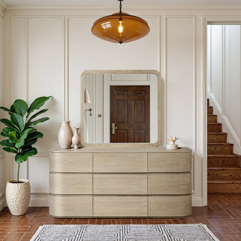 Annalise Solid Wood Dresser in Natural - 859Oak-D