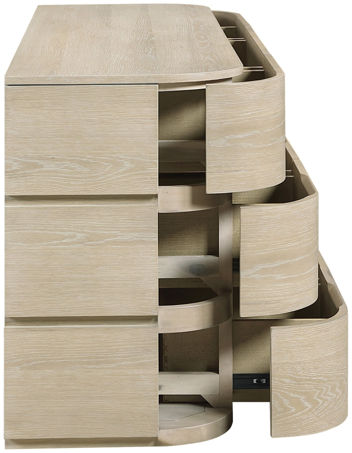 Annalise Solid Wood Dresser in Natural - 859Oak-D