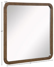 Annalise Solid Wood Framed Mirrors & Wall Decor in Brown - 859Brown-M