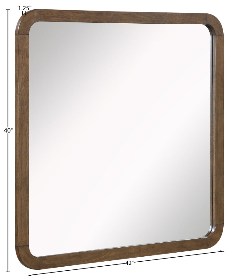 Annalise Solid Wood Framed Mirrors & Wall Decor in Brown - 859Brown-M