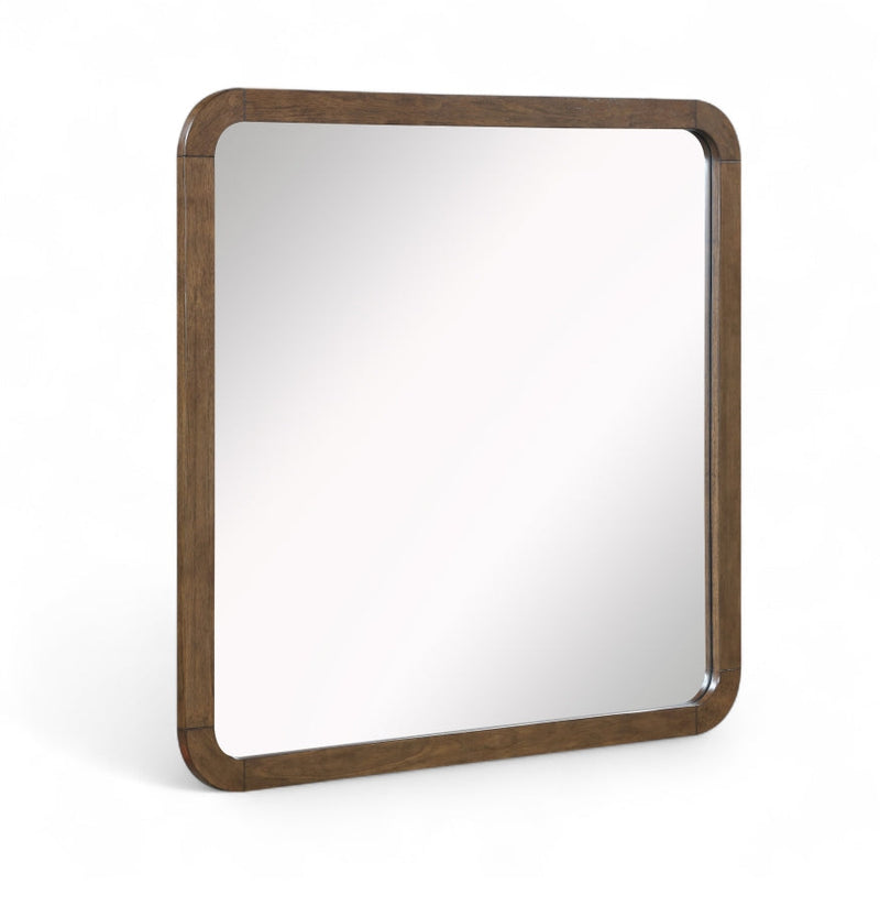 Annalise Solid Wood Framed Mirrors & Wall Decor in Brown - 859Brown-M